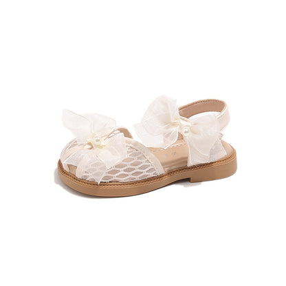 Girls Bow Sandals Soft Sole