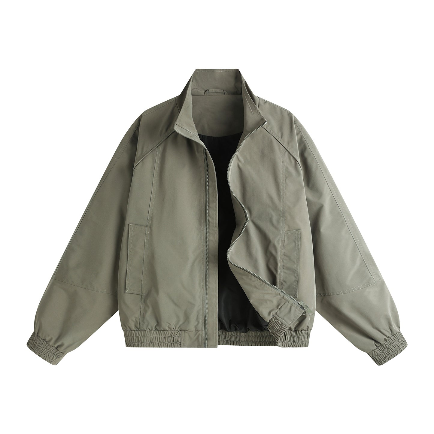 Mens Casual Stand Collar Jacket