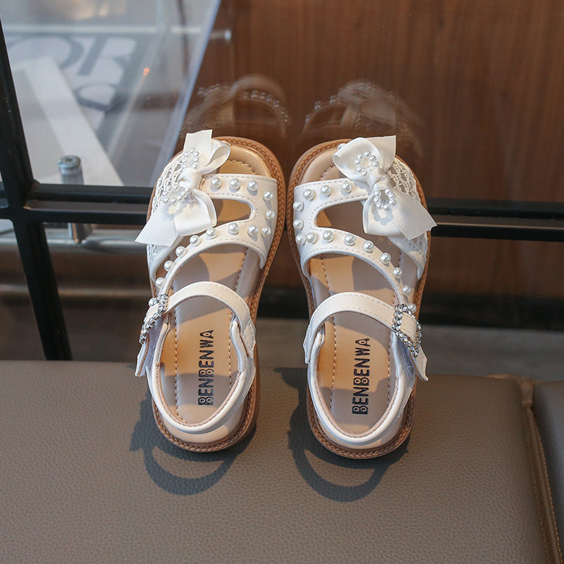 Girls Bow Design Summer Sandals