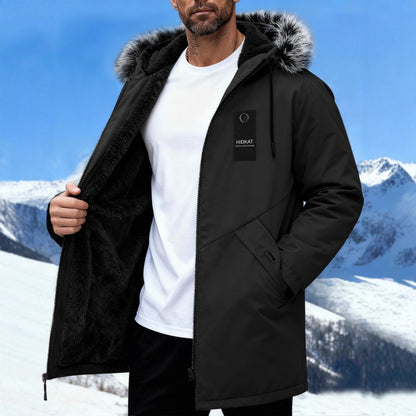 Men's mid-length jacket coat