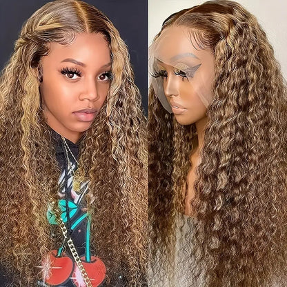 Women's Lace Front Wig Long Curly Hair Natural Wave