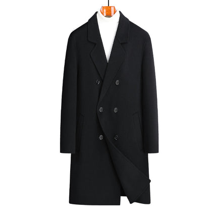 Men's Double Breasted Wool Overcoat