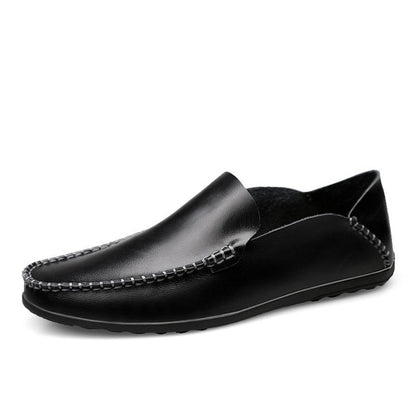 Men Designer Man Casual Shoes Brand Genuine Split Leather Shoes Italy Men Sneakers Non-slip Loafers Flats Driving Men Shoes