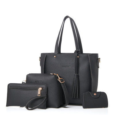 Dames messenger- en schoudertas set van PU-leer