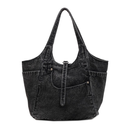Ladies' Large Capacity Denim Shoulder Bag