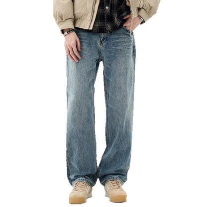 Men's Cleanfit Trendy Light Blue Jeans