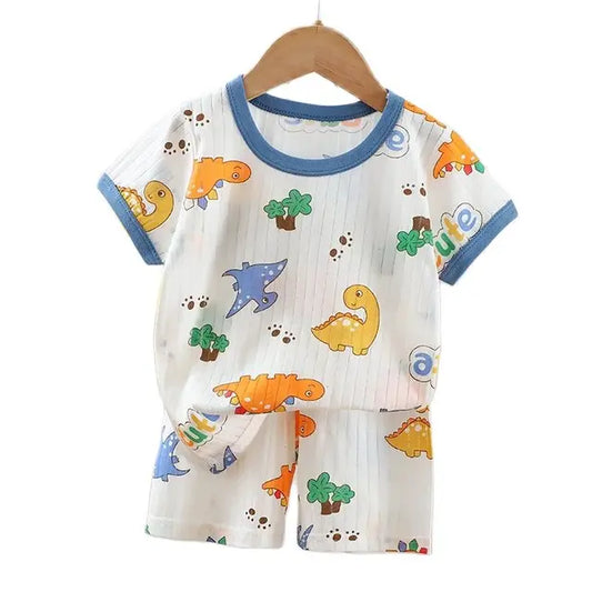 Bedrukte kinder kinder pyjama set