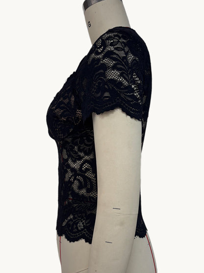 Hollow Lace T-shirt