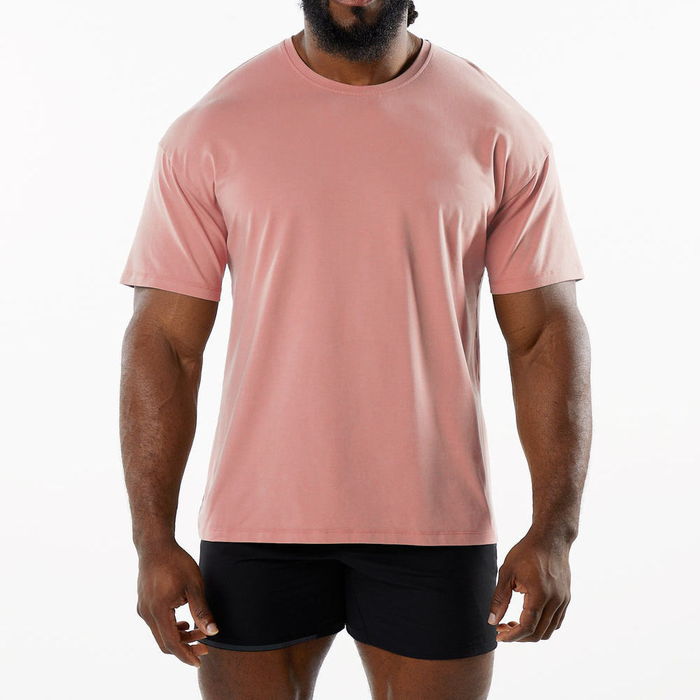 Casual katoenen T-shirt met korte mouwen voor heren