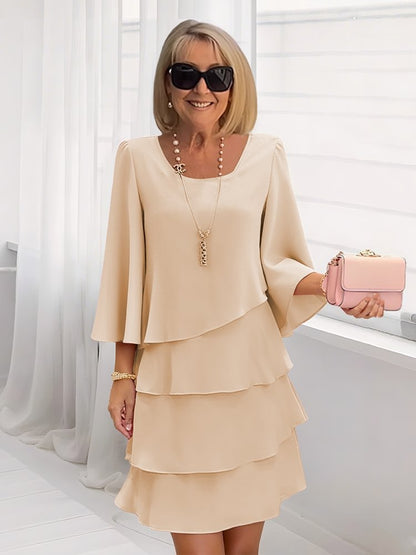 Loose Slimming Round Neck Dress
