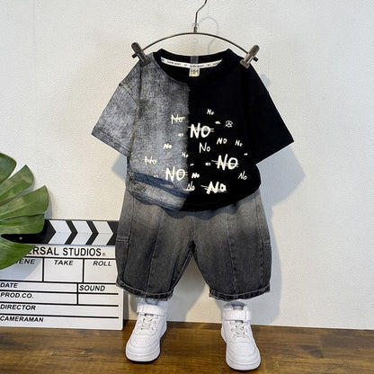 Boys' summer short-sleeve shorts