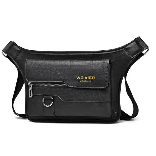 Grote waterdichte PU-leren crossbodytas voor heren