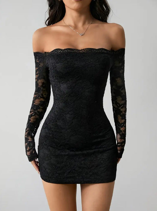 Lace Splicing Slim Fit Dress