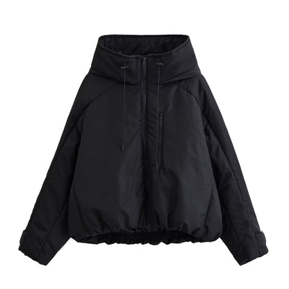 Trendy katoenen jas met capuchon voor dames