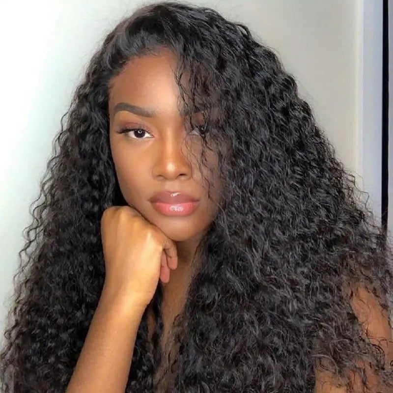 Long Curly Synthetic Hair Wig with Lace Front