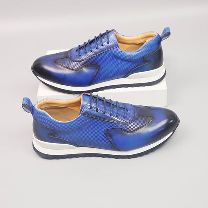 First-Layer Cowhide High-End Business Leather Shoes for Men, British Style Genuine Leather Men's Leather Shoes, Casual Moral Training Shoes, Increased Height and Non-Slip