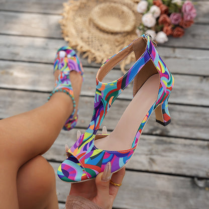 Womens Open Toe High Heel Sandals