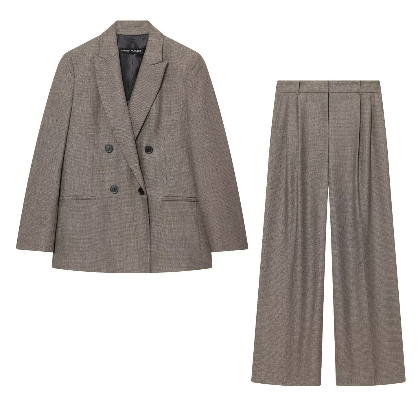 Suit jacket+pleated pants set