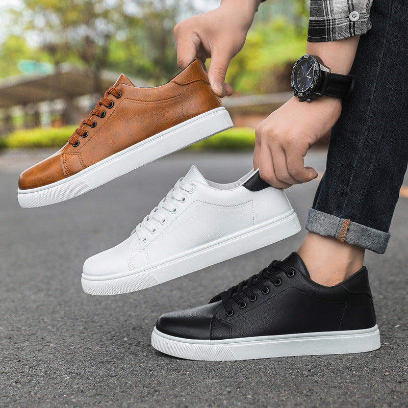 Mens Casual Shoes Waterproof Non Slip Sneakers Korean Style Board Shoes