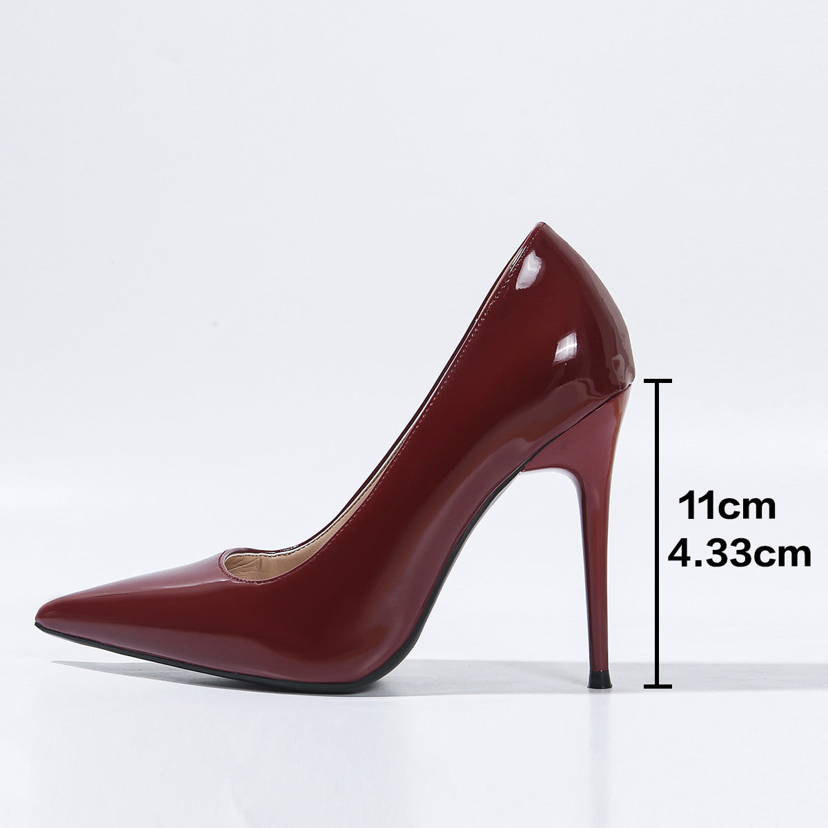 Womens Pointed Toe Stiletto Slip-On Heels
