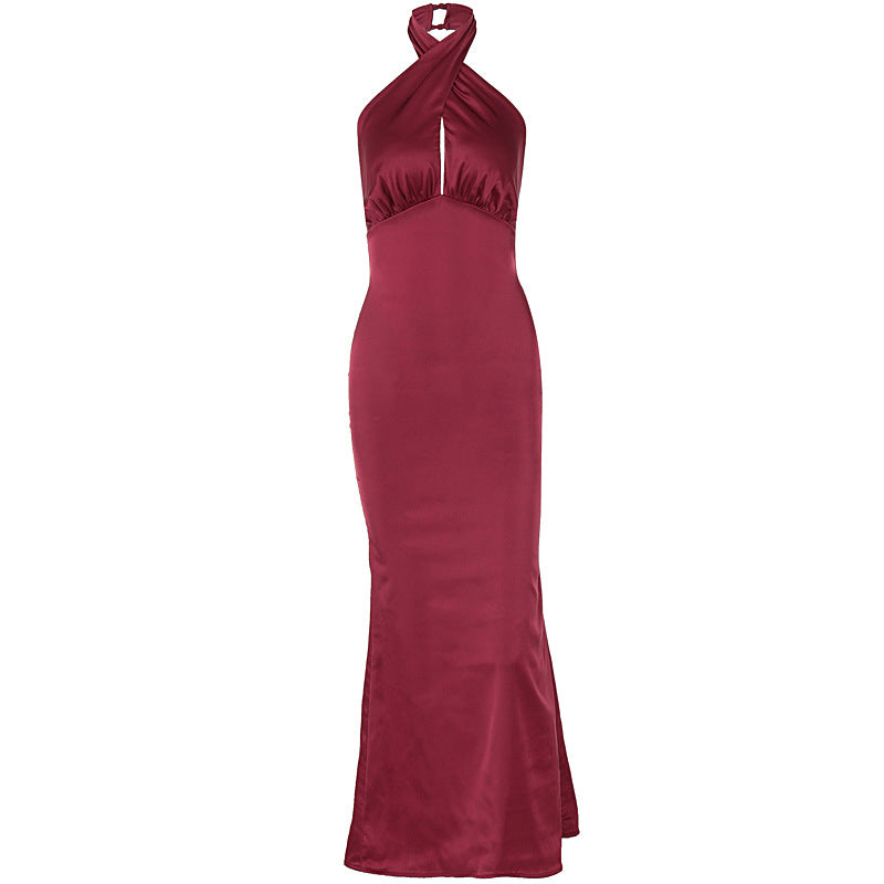 Backless sleeveless elegant dress
