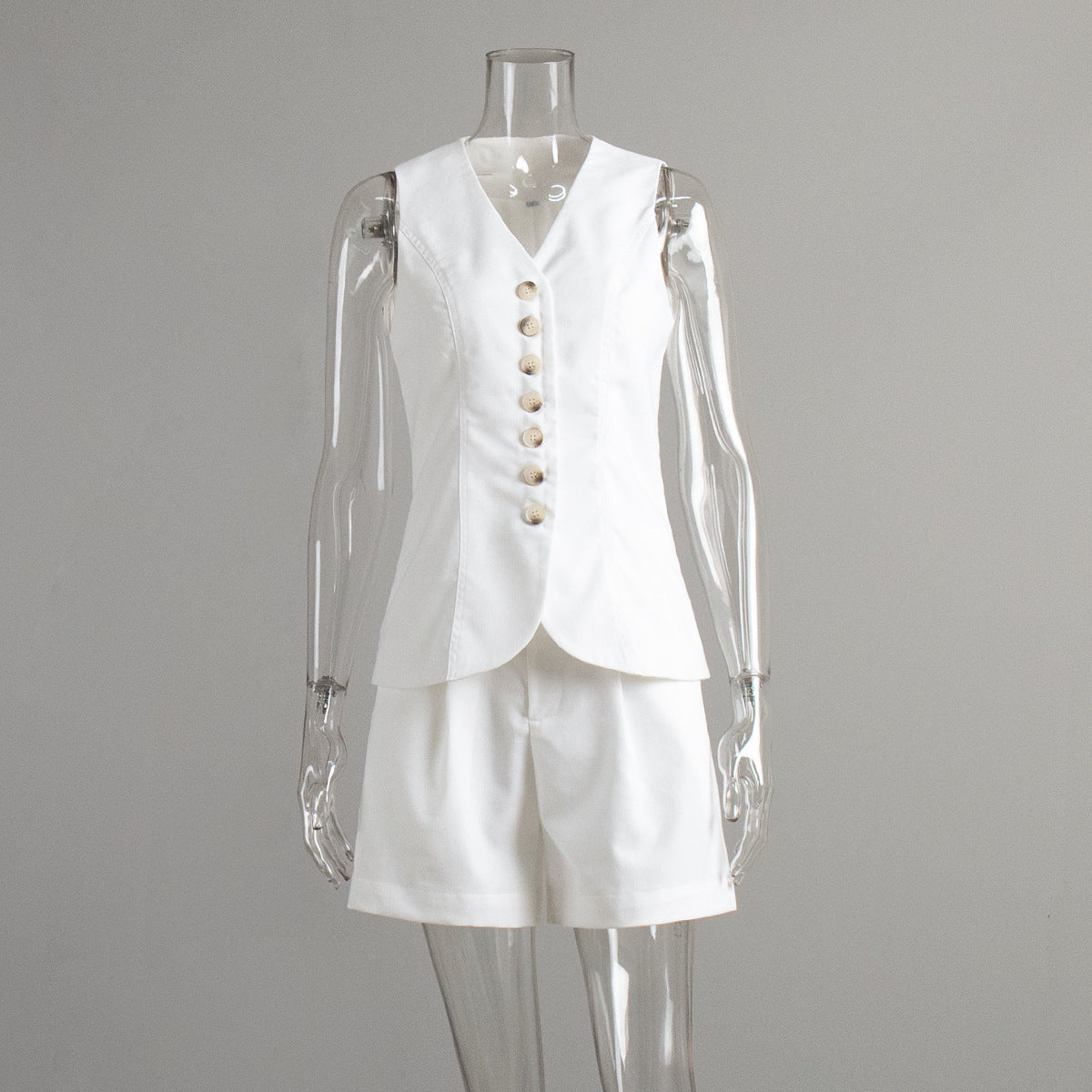 Women's Cotton Linen Vest Shorts