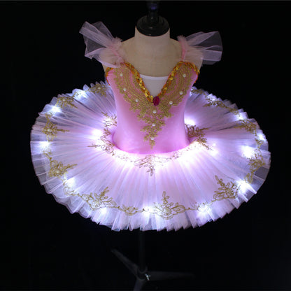 Childrens Sequined Ballet Performance Dress