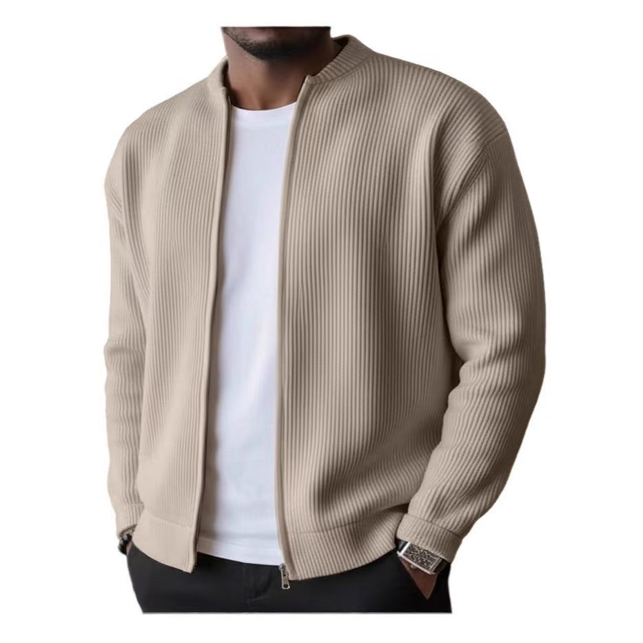 Mens Casual Corduroy Long Sleeve Jacket