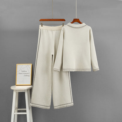 POLO collar loose jacket set