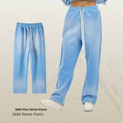 Spray Dyed Distressed Joggers Unisex