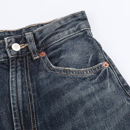 Women's High-Waist Wide-Leg Casual Denim Jeans