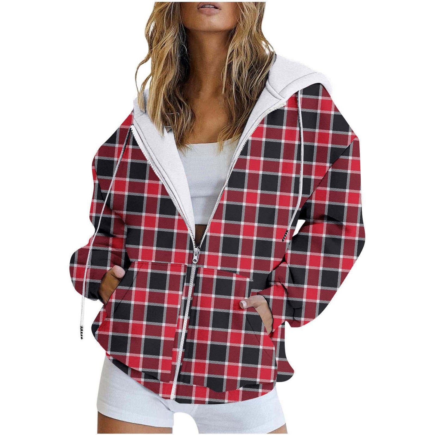 Digitaal bedrukte Urban Casual Sweatvest