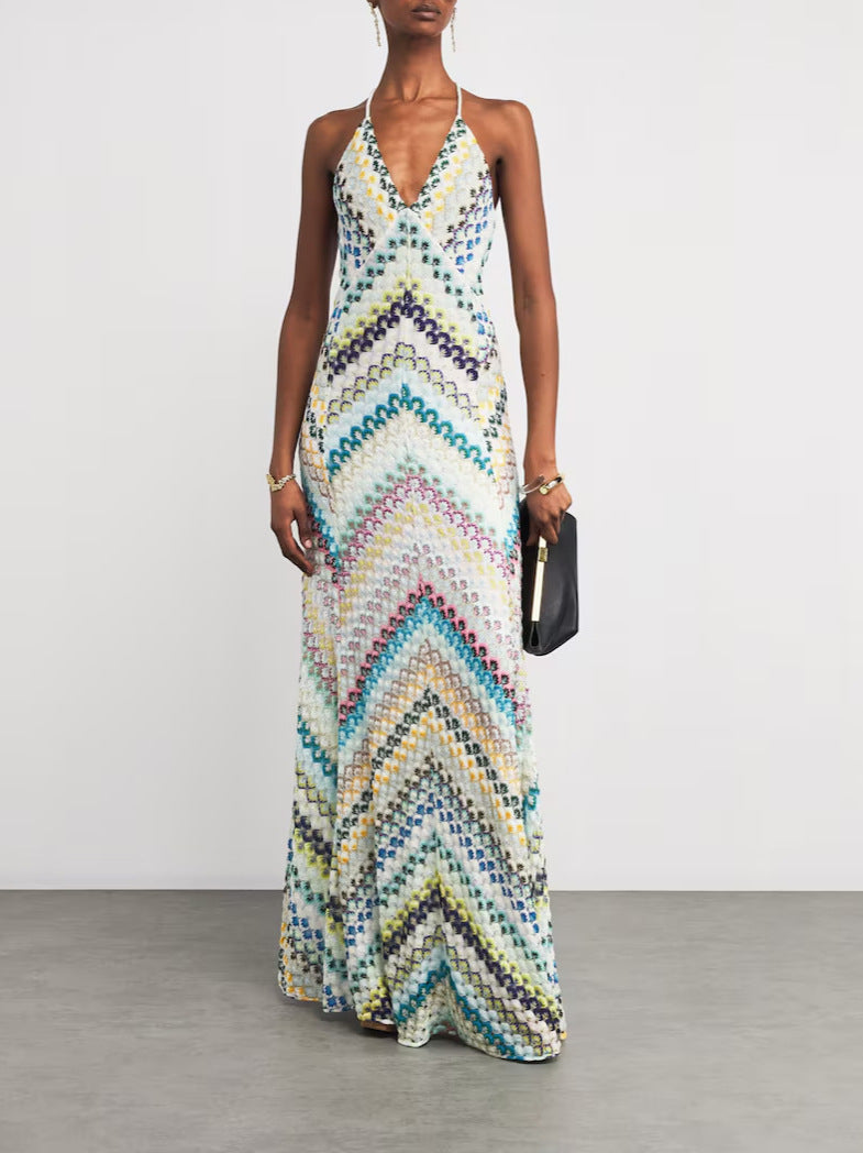 Floral Print Bodycon Dress Sleeveless Party Wear