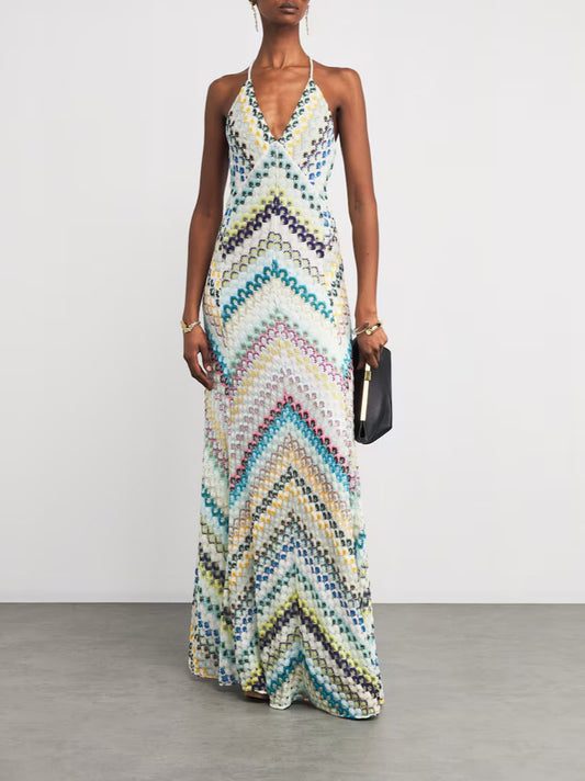 Floral Print Bodycon Dress Sleeveless Party Wear