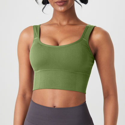 Dames sportbeha met brede schouderbandjes