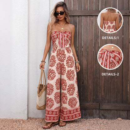 Bohemian Resort Style Jumpsuit