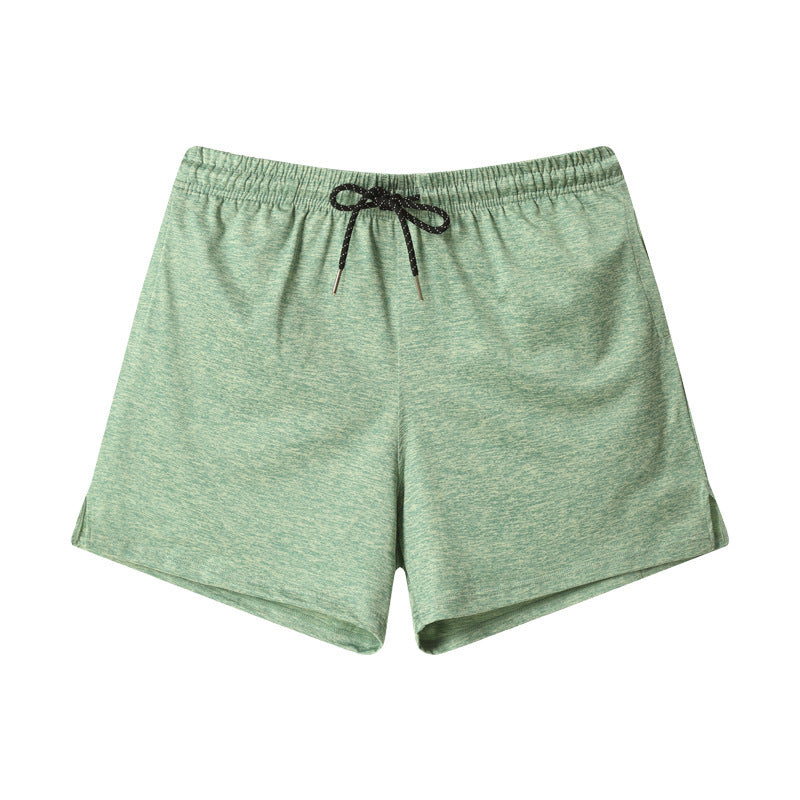 Europese effen mid-waist shorts met zakken en trekkoord