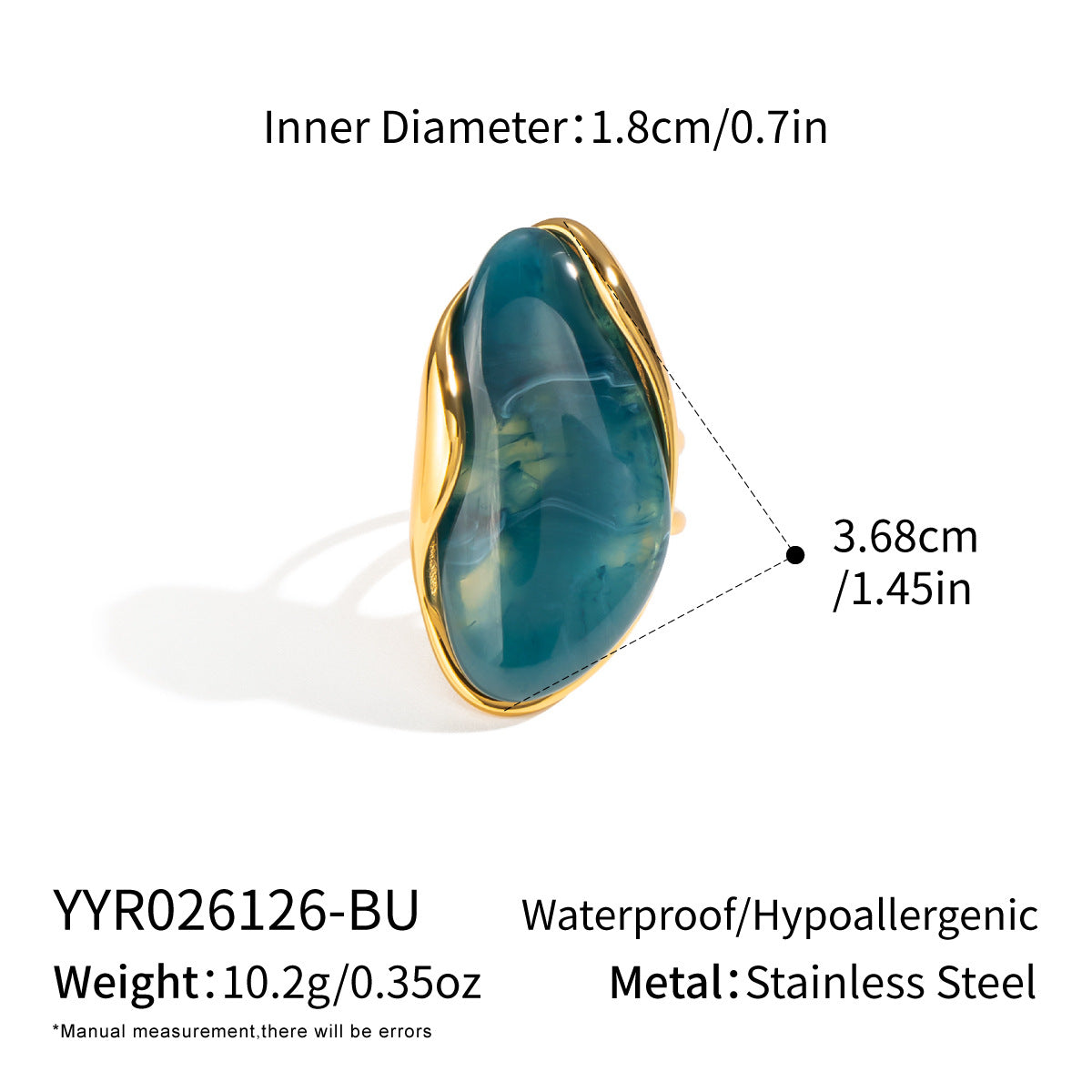 Resin Open-Style Ring for Women