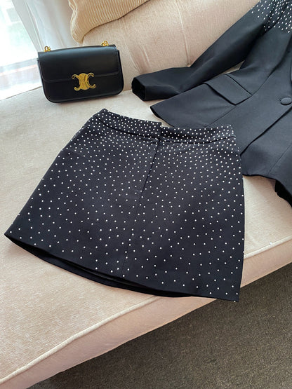 Rhinestone Embellished Womens Suit Set