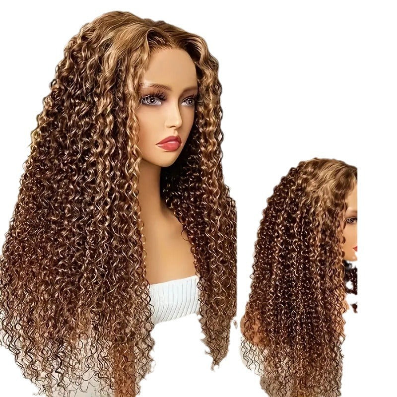 Women's Lace Front Wig Long Curly Hair Natural Wave