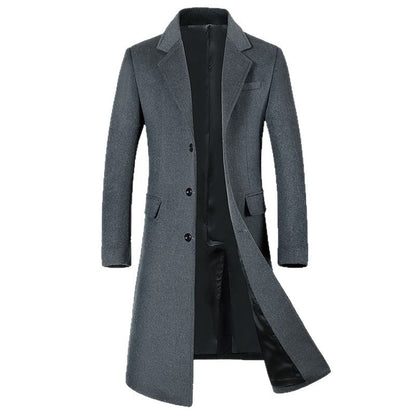 Mens Wool Blend Overcoat