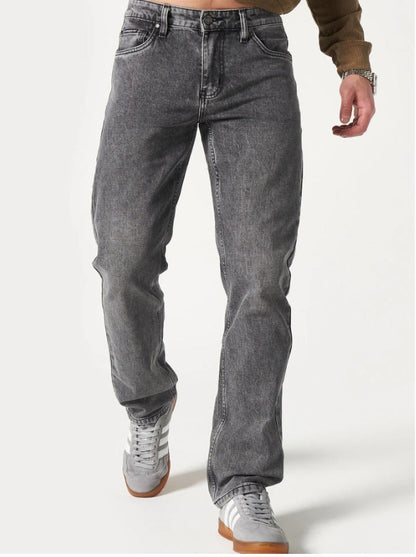 Classic Straight Leg Denim Jeans