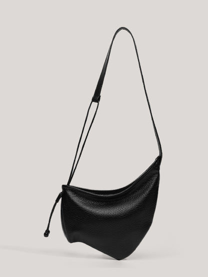 First-Layer Bubble Leather High-End Croissant Bag