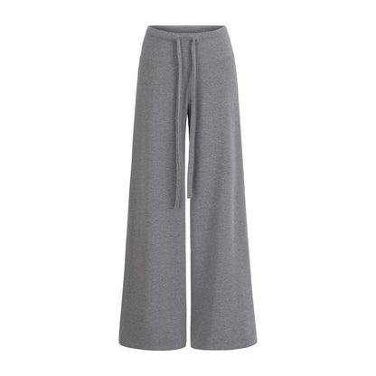 Low-Waist Drawstring Wide-Leg Casual Pants