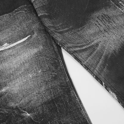 Paint spray painted jeans