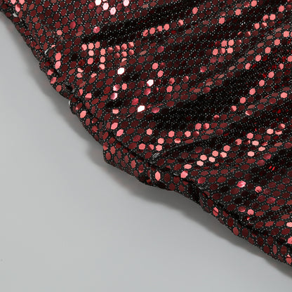 Sexy One-shoulder paillettenjurk