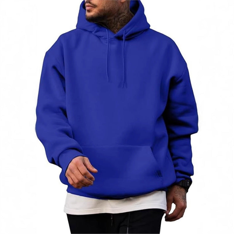American Style Trendy Brand Solid Color Sweater Trendy Men's Suit Hoodie