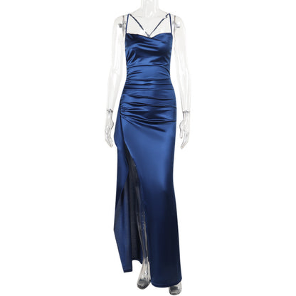 Elegant Backless Spaghetti Strap Dress
