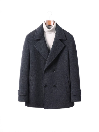 Mens Reversible Wool Coat