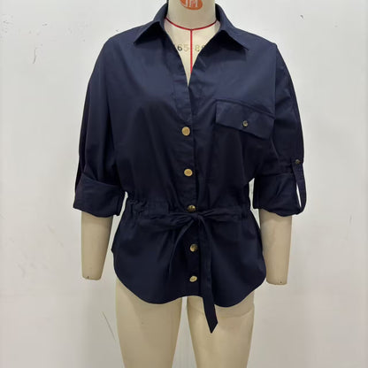 Women's Poplin Hunting Shirt Top